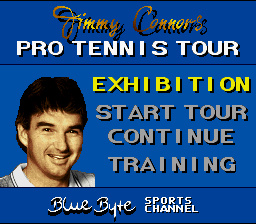 Jimmy Connors Pro Tennis Tour (SNES)   © Ubisoft 1992    1/3
