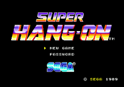 Super Hang-On (SMD)   © Sega 1989    1/4