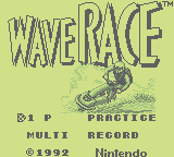 Wave Race (GB)   © Nintendo 1992    1/3