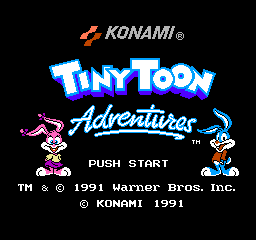 Tiny Toon Adventures (NES)   © Konami 1991    1/3