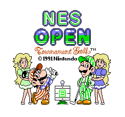 NES Open Tournament Golf (NES)   © Nintendo 1991    1/3