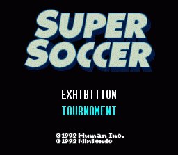 Super Soccer (SNES)   © Nintendo 1991    1/3