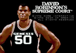 David Robinson's Supreme Court (SMD)   © Sega 1992    1/3