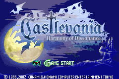 Castlevania: Harmony Of Dissonance (GBA)   © Konami 2002    1/3