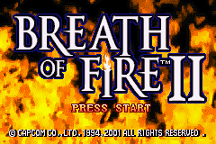 Breath Of Fire II (GBA)   © Capcom 2001    1/3