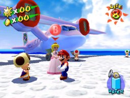 Super Mario Sunshine (GCN)   © Nintendo 2002    3/5