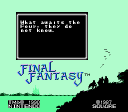 Final Fantasy   © Nintendo 1987   (NES)    1/3
