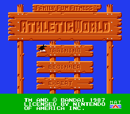 Athletic World (NES)   © Bandai 1986    1/3