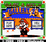 Game & Watch Gallery 2 (GBC)   © Nintendo 1998    1/3