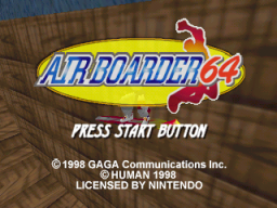 Airboarder 64 (N64)   © Gaga Interactive 1998    1/3