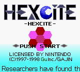 Hexcite: The Shapes Of Victory (GBC)   © Ubisoft 1998    1/3