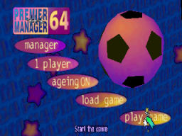 Premier Manager 64 (N64)   © Gremlin 1999    1/3