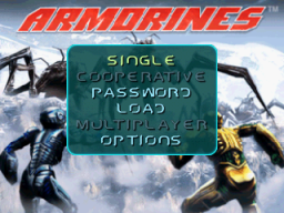 Armorines: Project S.W.A.R.M.   © Acclaim 2000   (N64)    1/3