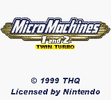 Micro Machines 1 And 2: Twin Turbo (GBC)   © THQ 2000    1/3