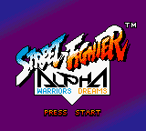 Street Fighter Alpha: Warriors' Dreams (GBC)   © Virgin 2000    1/3
