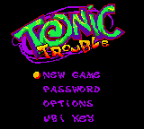 Tonic Trouble (GBC)   © Ubisoft 2000    1/3
