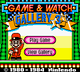 Game & Watch Gallery 3 (GBC)   © Nintendo 1999    1/6