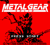 Metal Gear Solid: Ghost Babel (GBC)   © Konami 2000    1/3