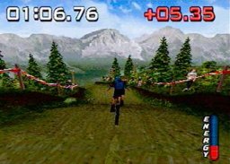 No Fear: Downhill Mountain Biking (PS1)   © Codemasters 1999    2/3