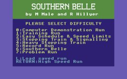 Southern Belle (C64)   ©  1986    1/3