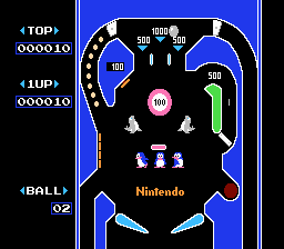 Pinball (1984) (NES)   © Nintendo 1984    2/3