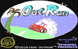 Out Run (C64)   © U.S. Gold 1988    1/4