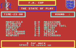 FA Cup (C64)   © Mastertronic 1986    3/3