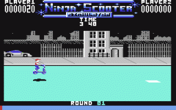 Ninja Scooter Simulator (C64) &nbsp; &copy;  1988 &nbsp;  1/2