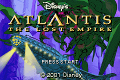 Atlantis: The Lost Empire   © Sony 2001   (GBA)    1/3