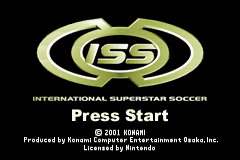 International Superstar Soccer   © Konami 2001   (GBA)    1/3