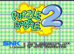 Puzzle Bobble 2 (MVS)   © SNK 1999    1/3