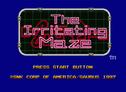 The Irritating Maze (MVS)   © SNK 1997    1/3