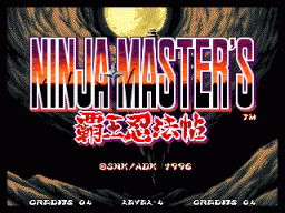 Ninja Master's (MVS)   © SNK 1996    1/3