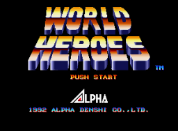 World Heroes (MVS)   © SNK 1992    1/3