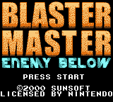 Blaster Master: Enemy Below (GBC)   © SunSoft 2000    1/3