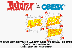 Astrix & Obelix: Bash Them All (GBA)   © Infogrames 2002    1/3