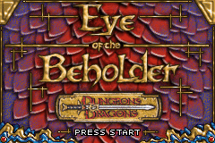 Eye Of The Beholder (GBA)   © Infogrames 2002    1/3