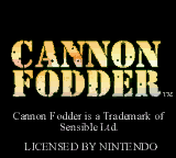 Cannon Fodder (GBC)   © Activision 2000    1/3