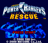 Power Rangers: Lightspeed Rescue (GBC)   © THQ 2000    1/3