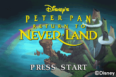 Peter Pan: Return To Never Land (GBA)   © Disney Interactive 2002    1/3