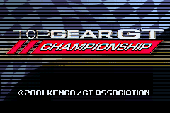 Top Gear GT Championship (GBA)   © Kemco 2001    1/4