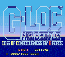 G-Loc: Air Battle (SMD)   © Sega 1993    1/3