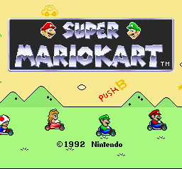 Super Mario Kart (SNES)   © Nintendo 1992    1/3