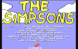 The Simpsons (C64)   © Konami 1991    1/3