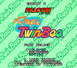 Pop'n TwinBee (1993) (SNES)   © Konami 1993    1/4