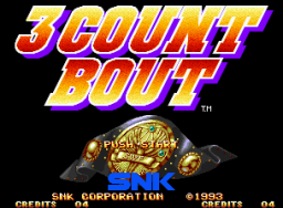 3 Count Bout (MVS)   © SNK 1993    1/5