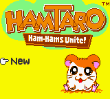 Hamtaro: Ham-Hams Unite! (GBC)   © Nintendo 2001    1/3