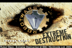 Robot Wars: Extreme Destruction (GBA)   © Crawfish Interactive 2002    1/3