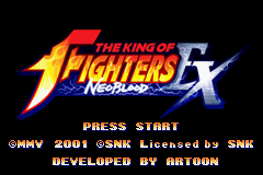 The King Of Fighters EX: Neo Blood (GBA)   © Sammy 2002    1/3
