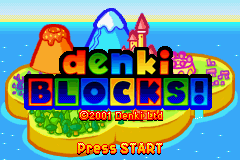 Denki Blocks! (GBA)   © Rage Software 2001    1/3